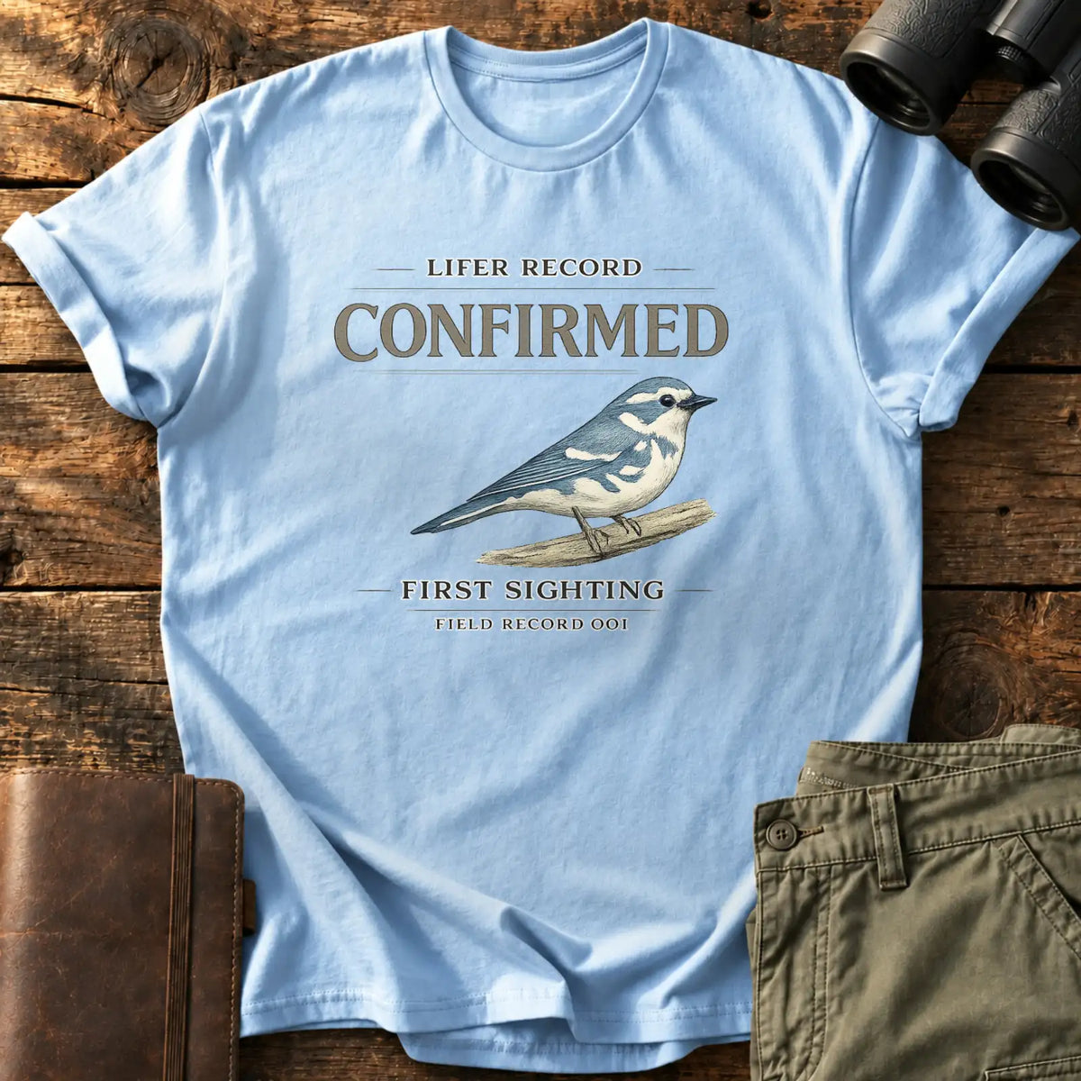Lifer Record Tee — Light Blue
