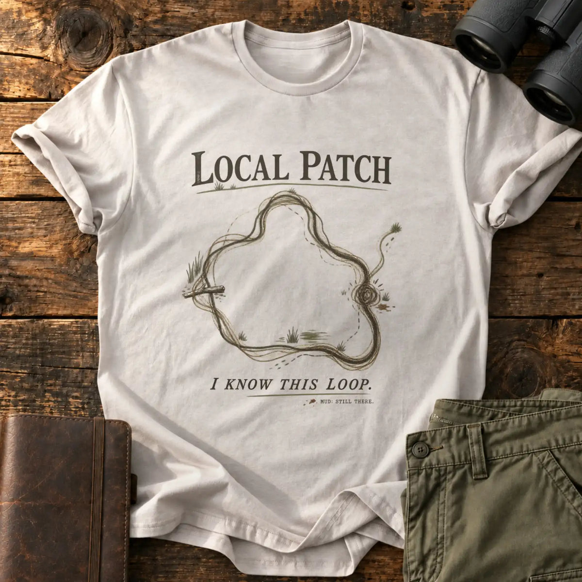 Local Patch Tee — Ice Grey