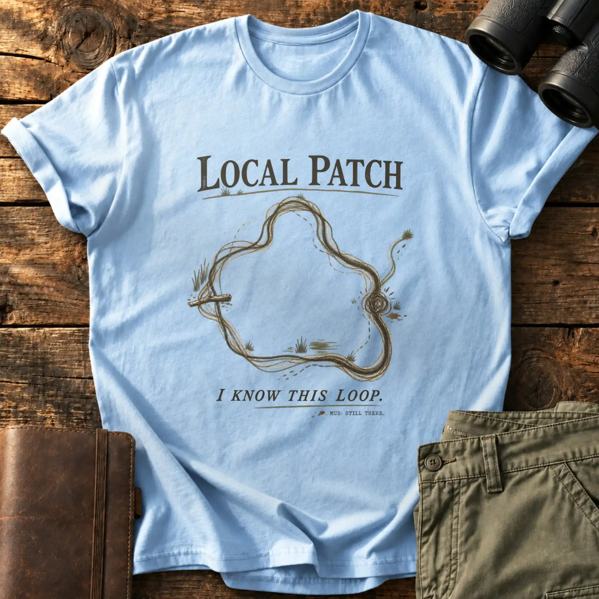 Local Patch Tee — Light Blue