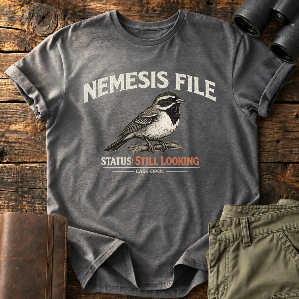 Nemesis File Tee — Charcoal