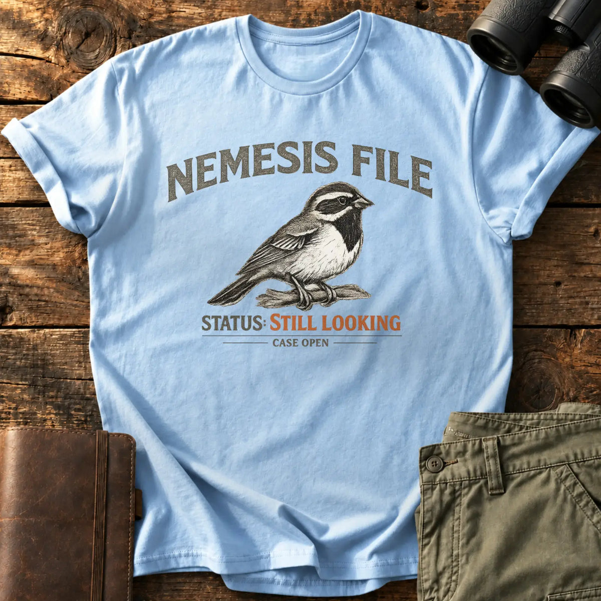 Nemesis File Tee — Light Blue