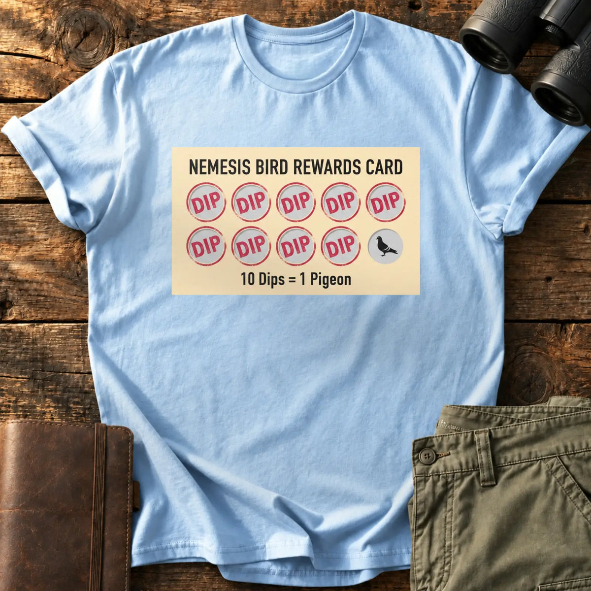 Nemesis Rewards Card Tee — Light Blue
