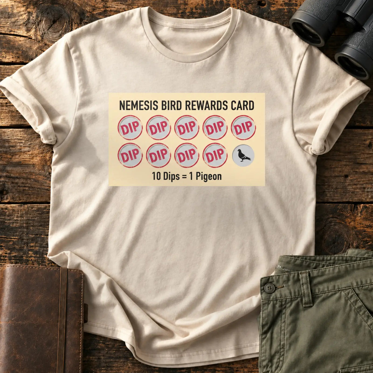 Nemesis Rewards Card Tee — Sand