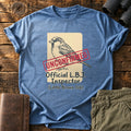 Official L.B.J. Inspector Tee — Heather Indigo
