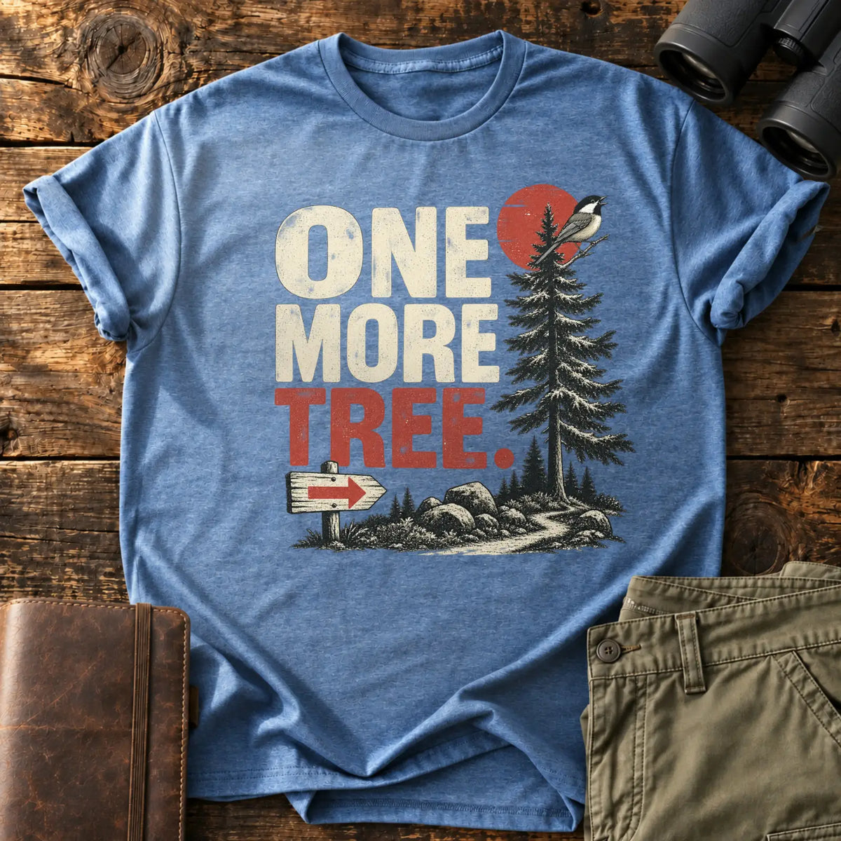One more tree. Tee — Heather Indigo