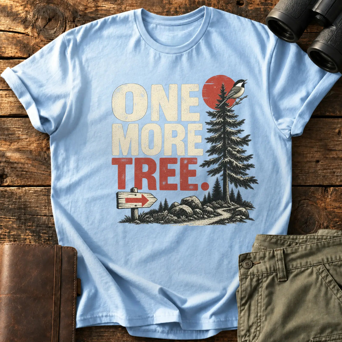 One more tree. Tee — Light Blue