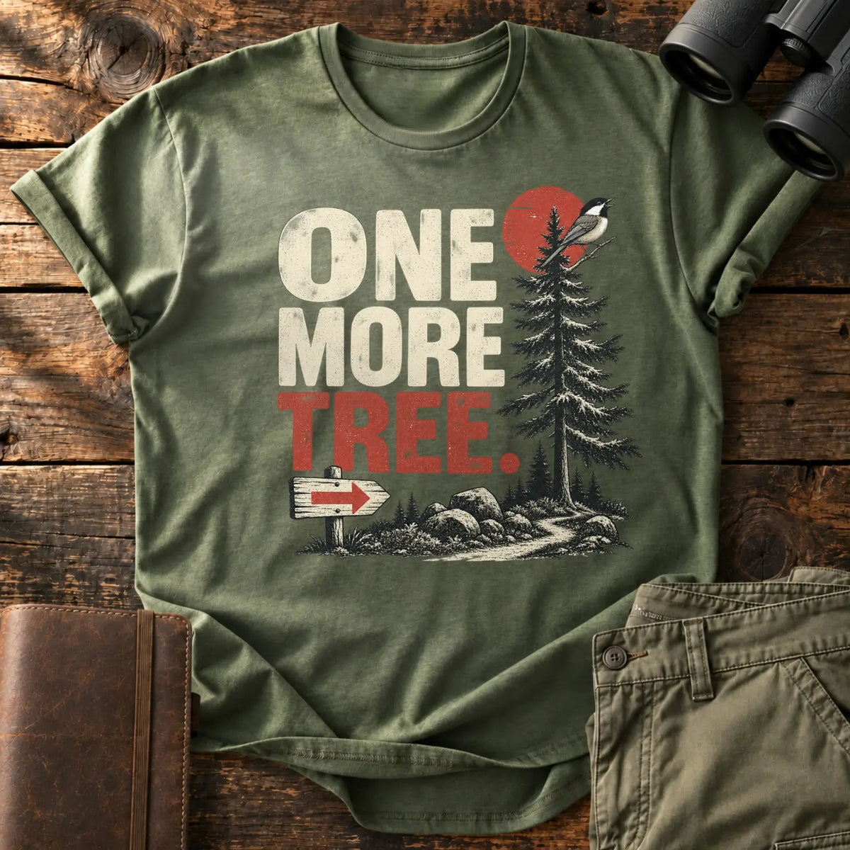 One more tree. Tee — Military Green