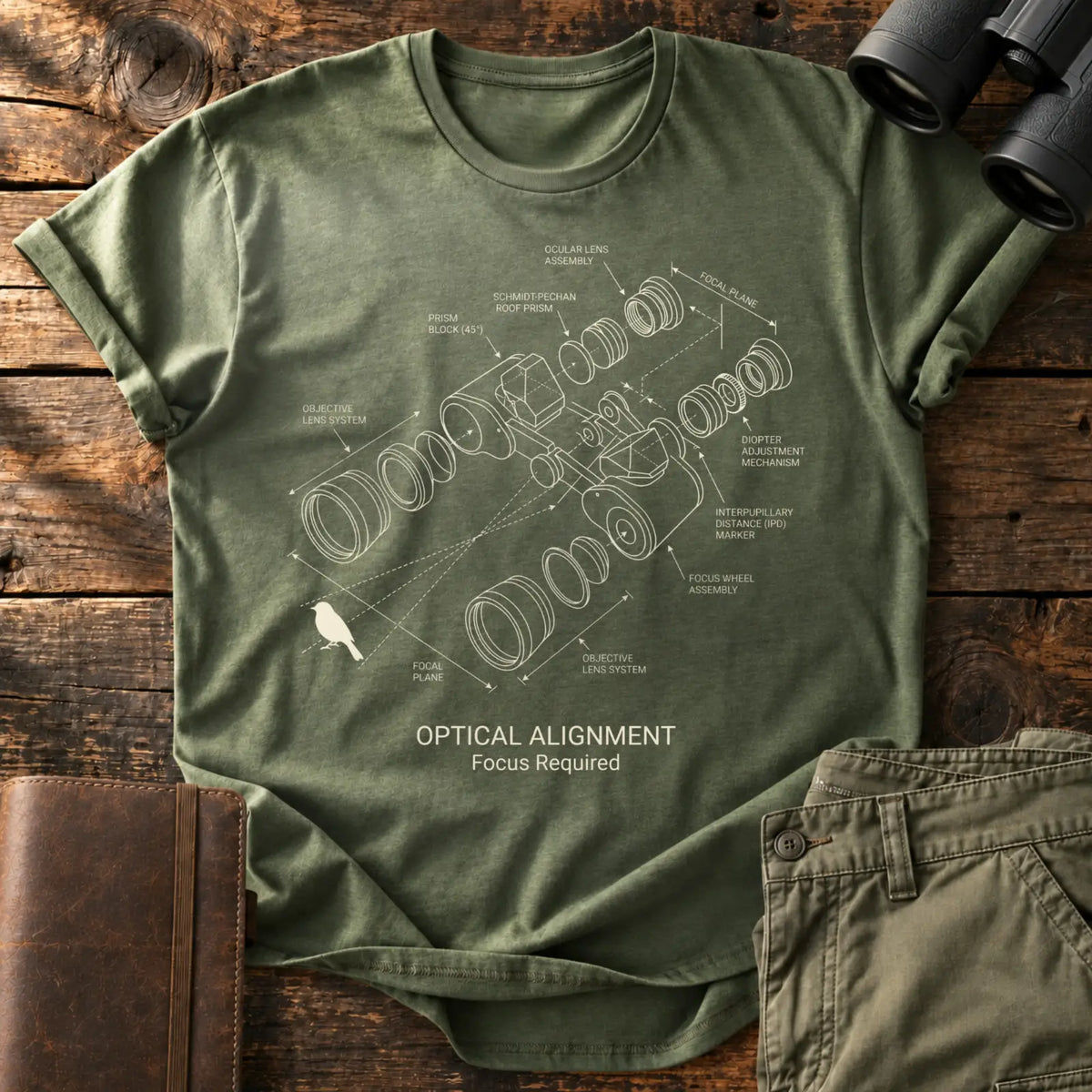 Optical Alignment Tee — Military Green