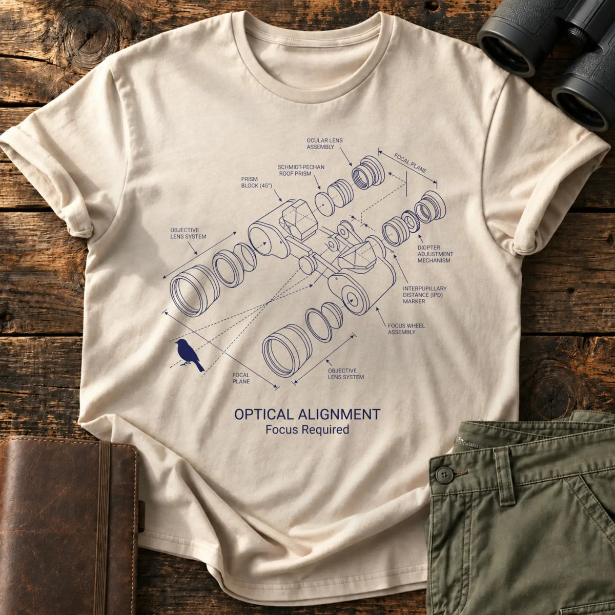 Optical Alignment Tee — Sand