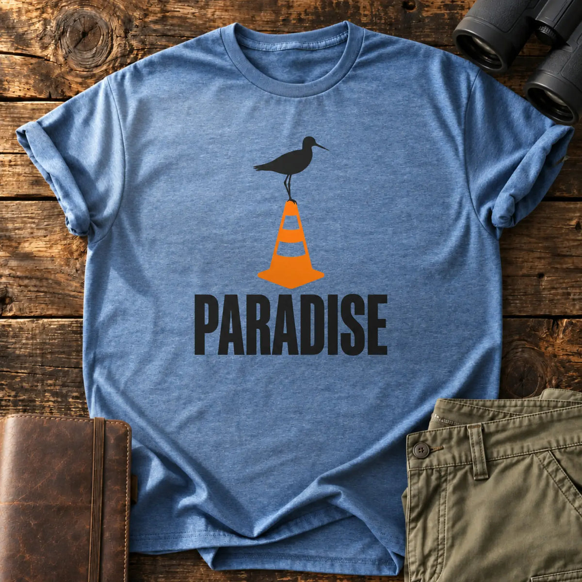 Paradise Cone Tee — Heather Indigo
