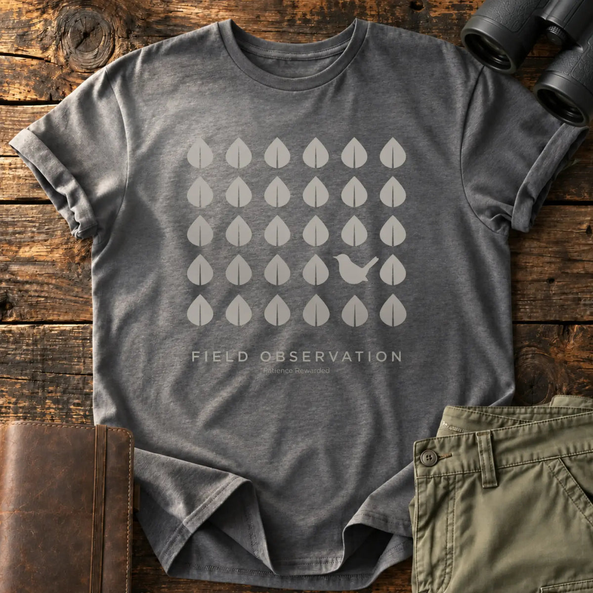 Patience Rewarded Tee — Charcoal