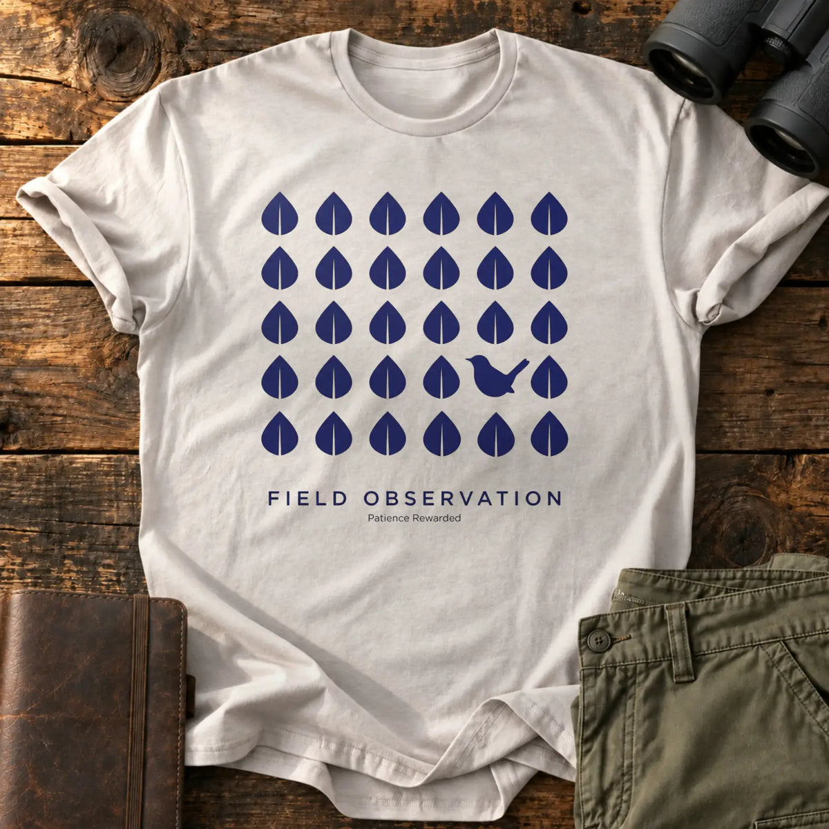 Patience Rewarded Tee — Ice Grey