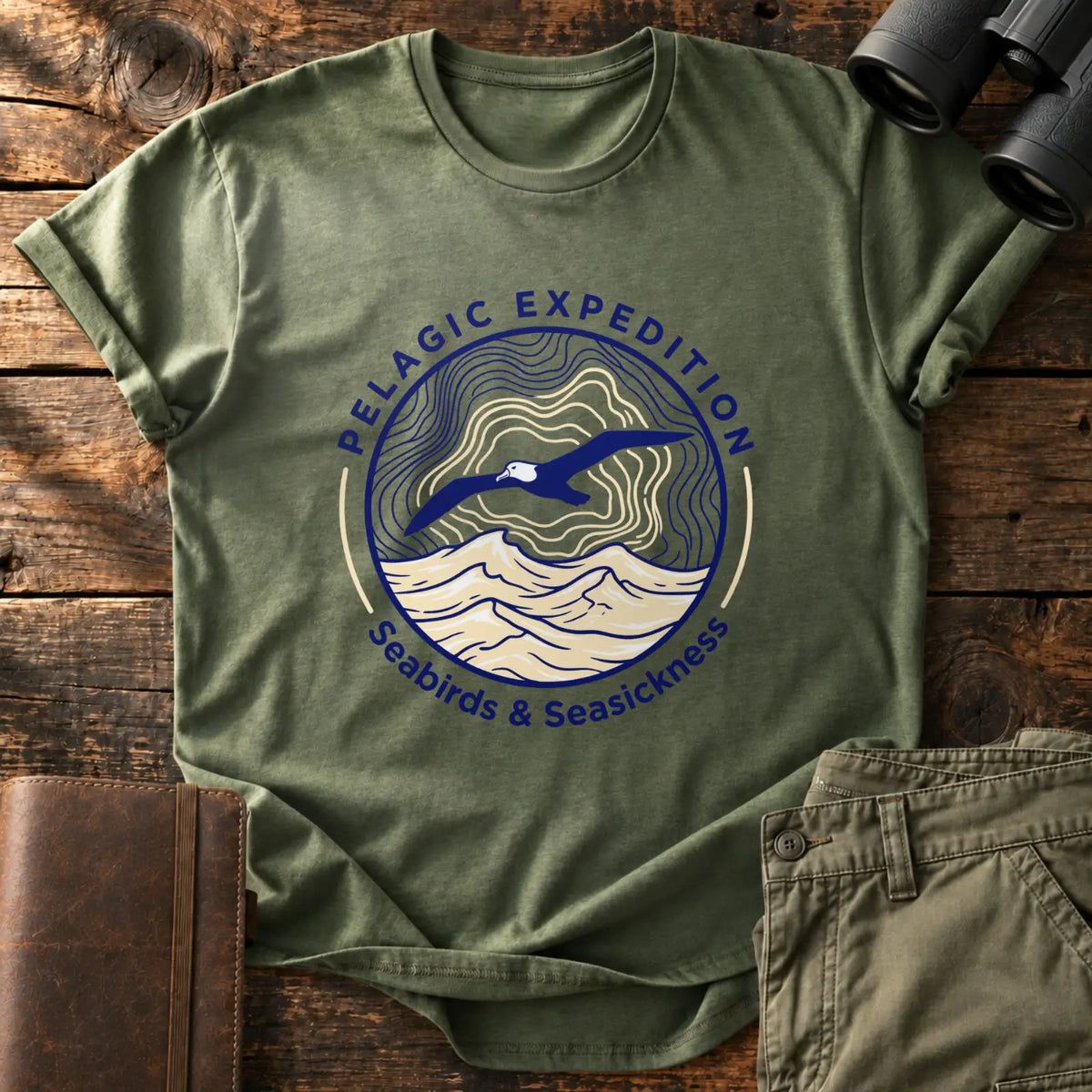 Pelagic Expedition Tee — Military Green