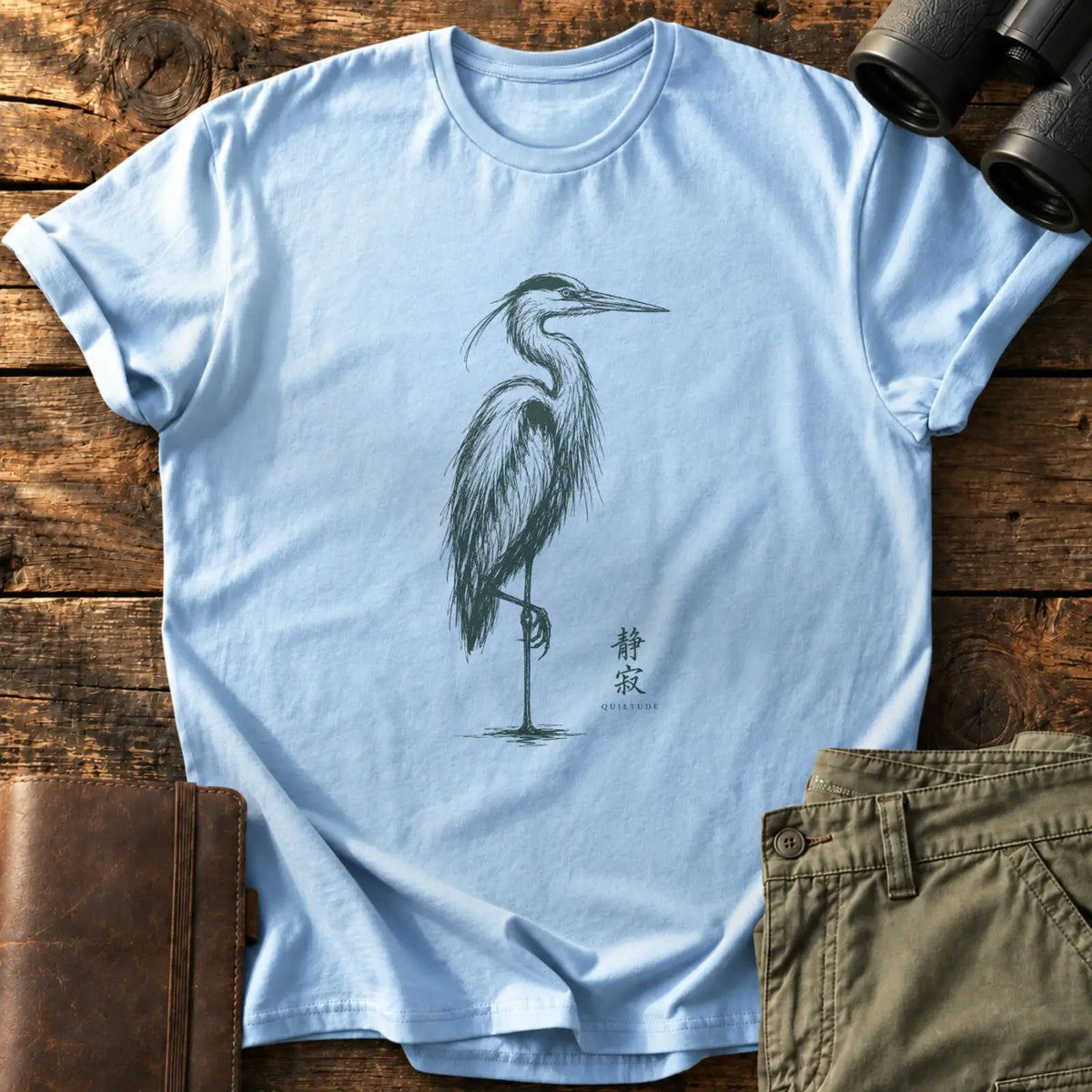 Quietude Tee — Light Blue