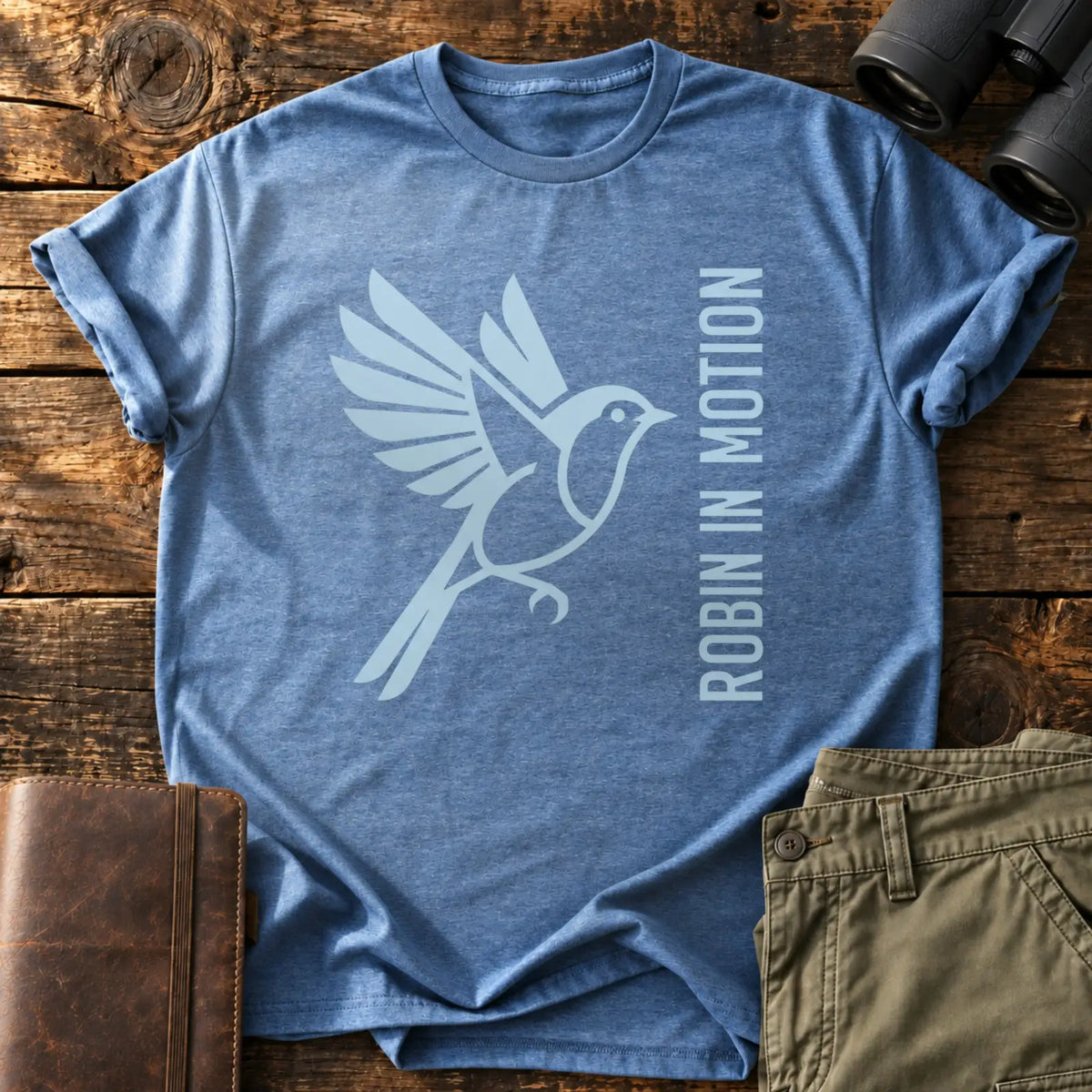 Robin in Motion Tee — Heather Indigo