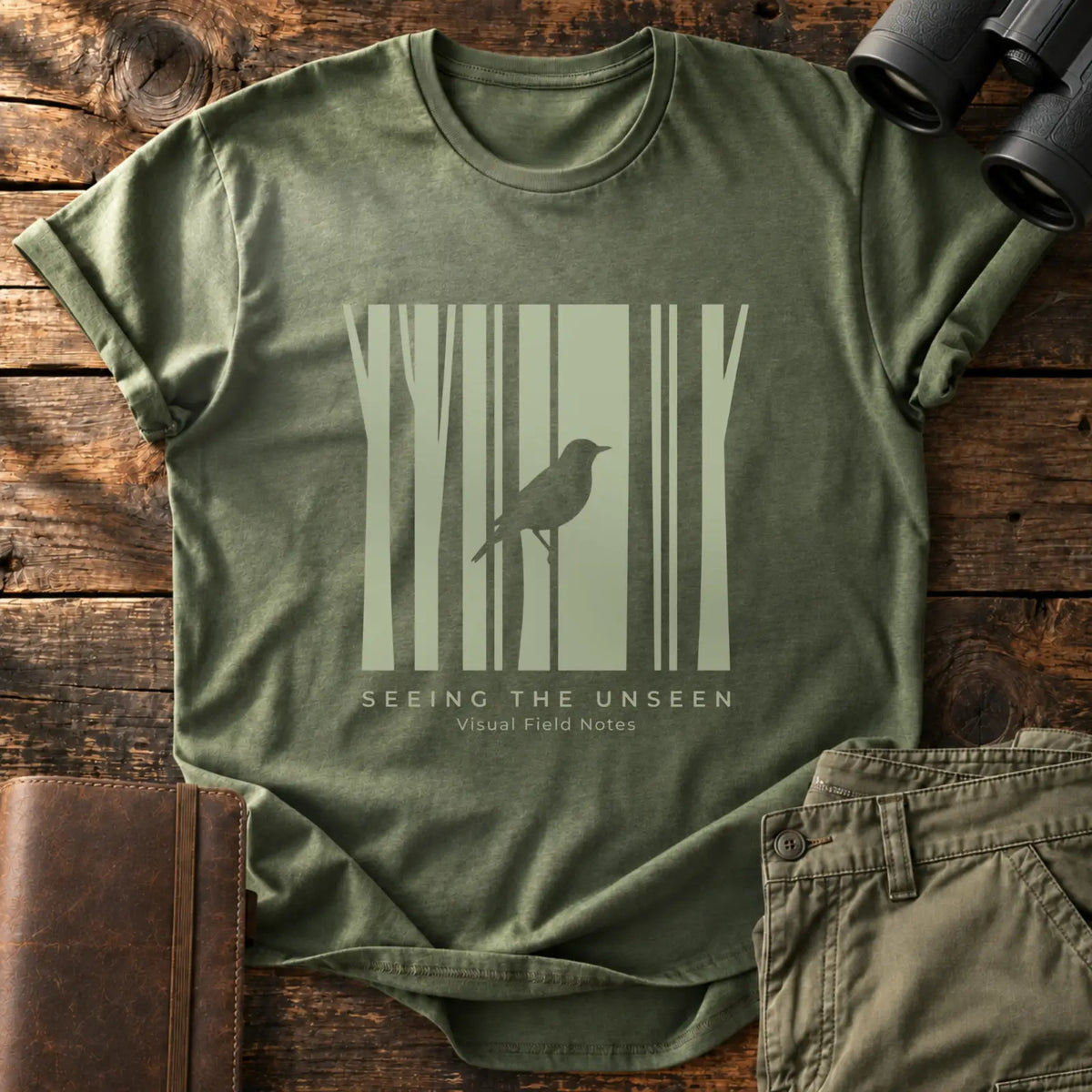 Seeing the Unseen Tee — Military Green