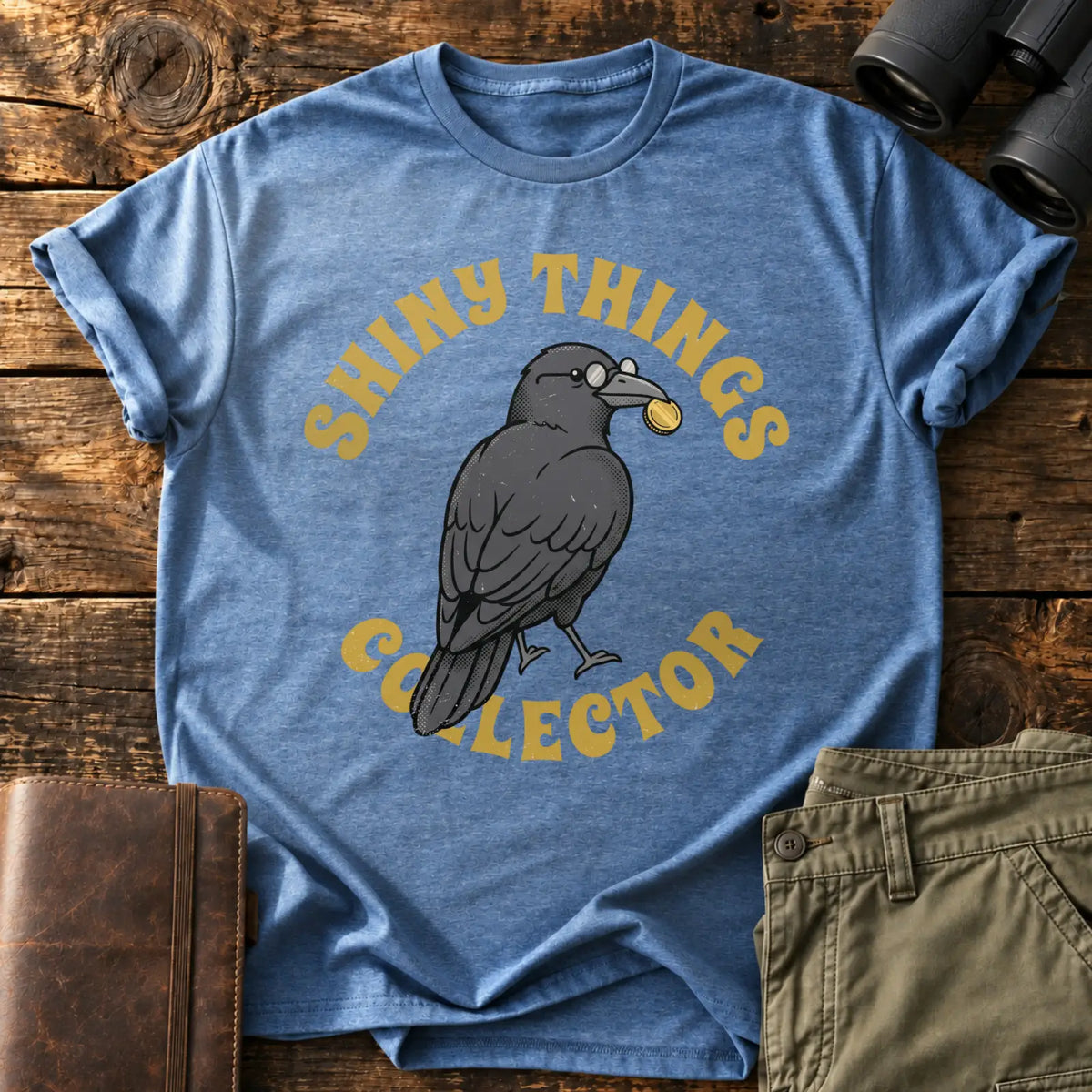 Shiny Things Collector Tee — Heather Indigo