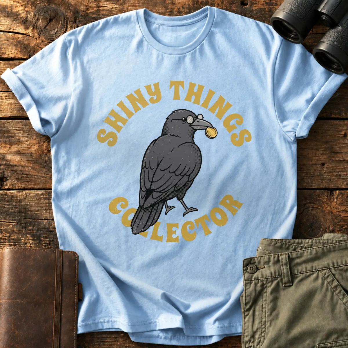 Shiny Things Collector Tee — Light Blue