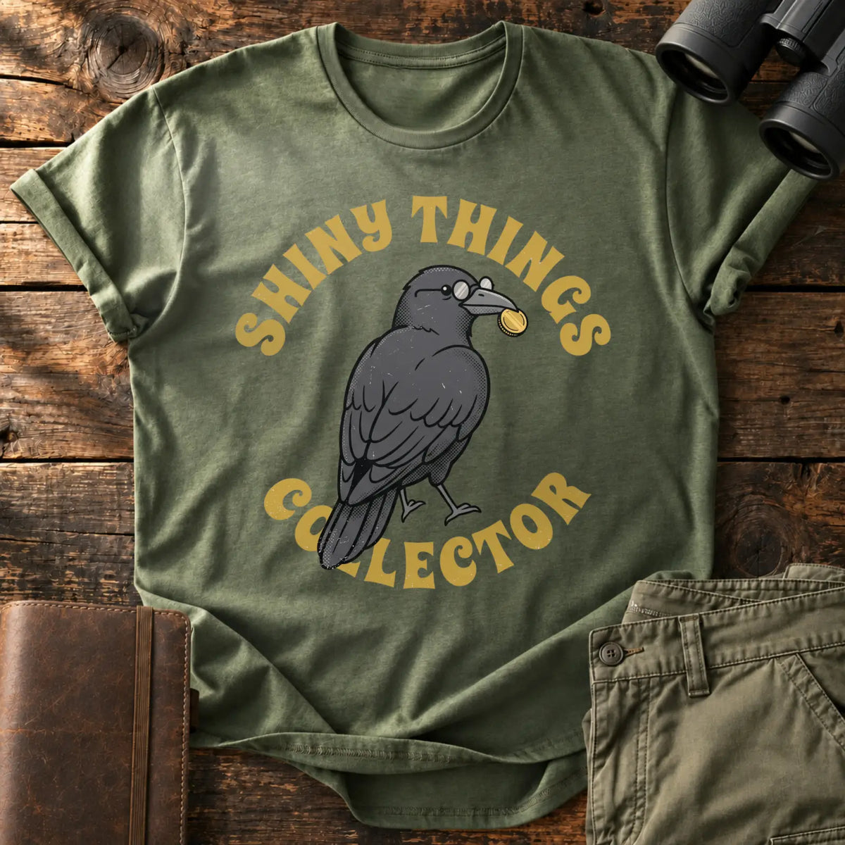 Shiny Things Collector Tee — Military Green