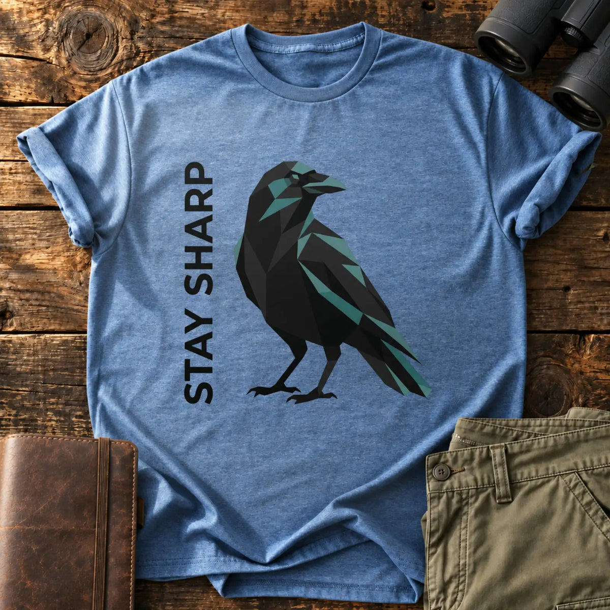 Stay Sharp Tee — Heather Indigo