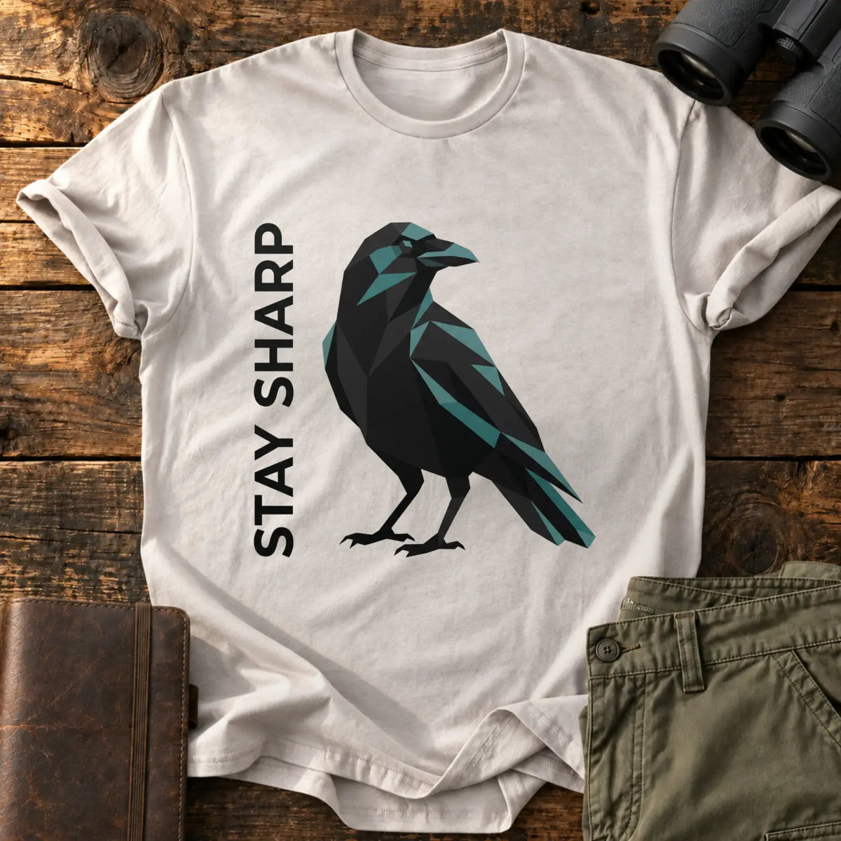Stay Sharp Tee — Ice Grey
