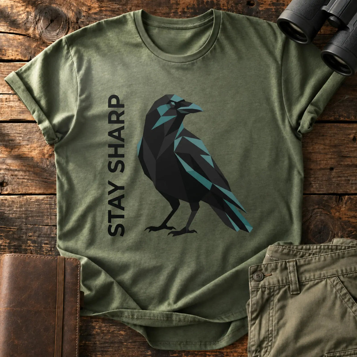 Stay Sharp Tee — Military Green
