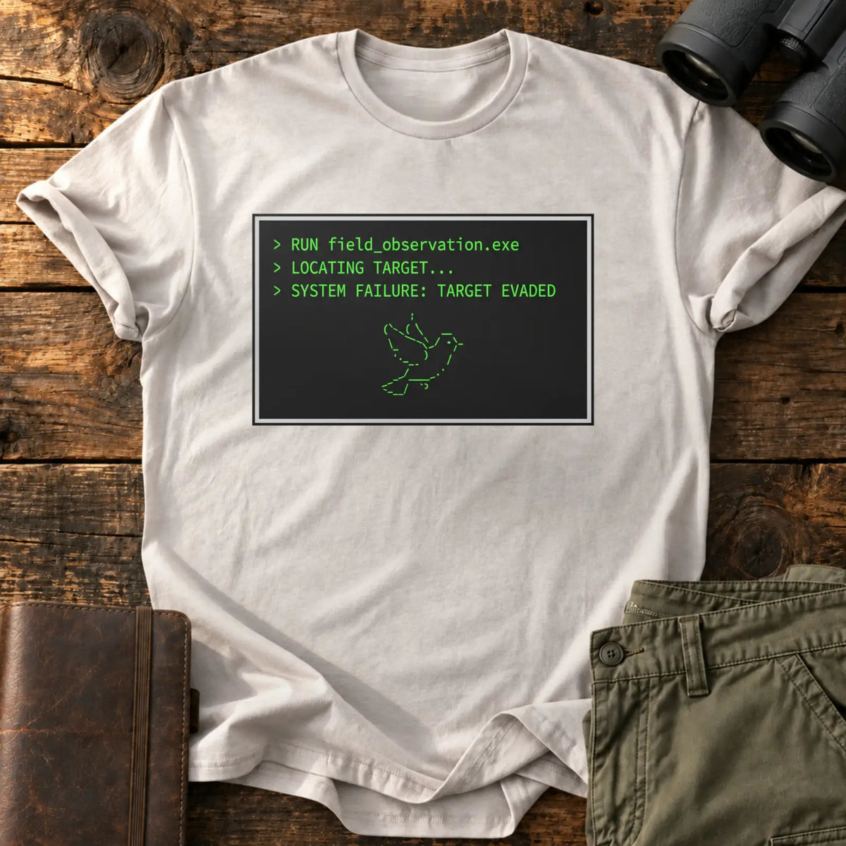 Target Evaded Tee — Ice Grey