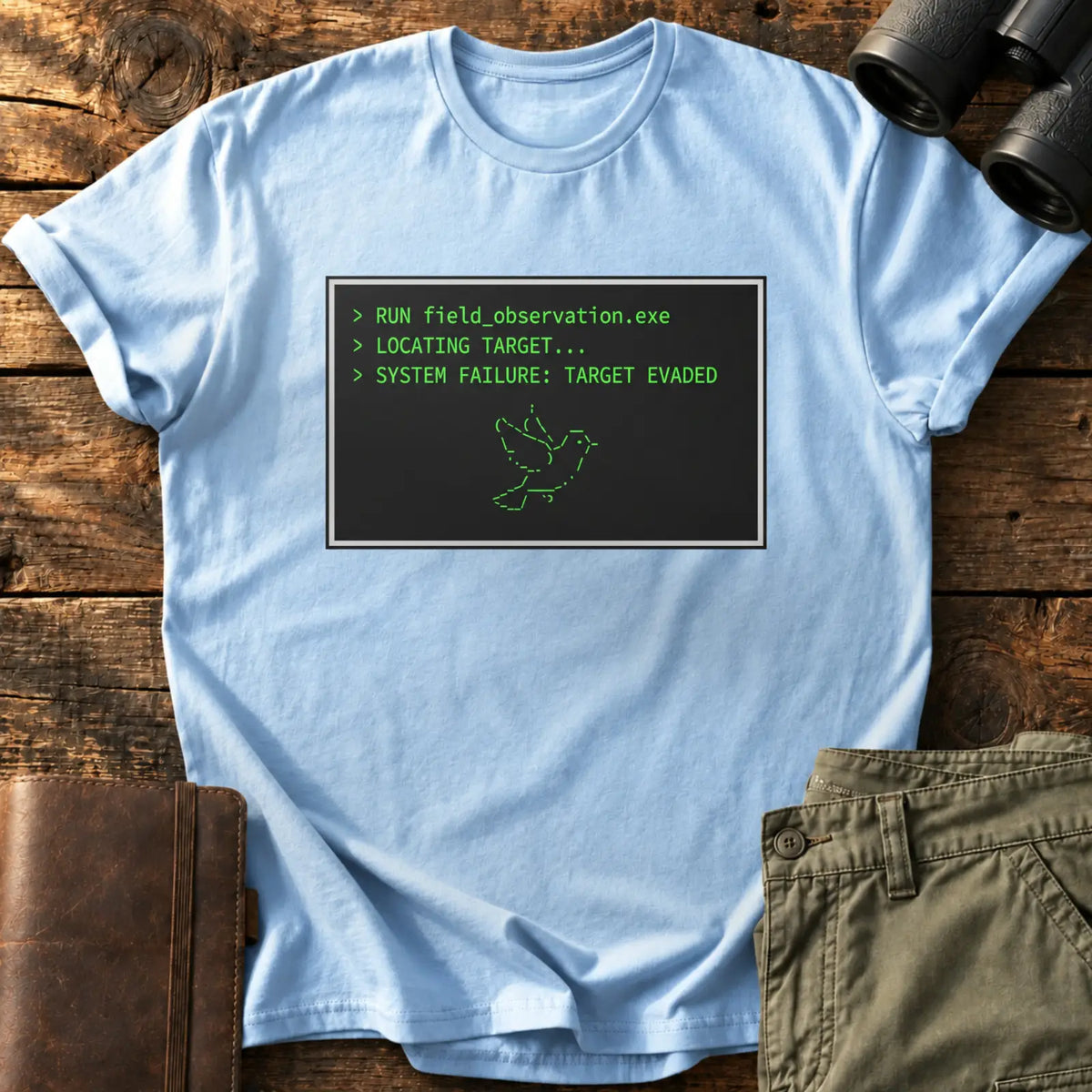 Target Evaded Tee — Light Blue