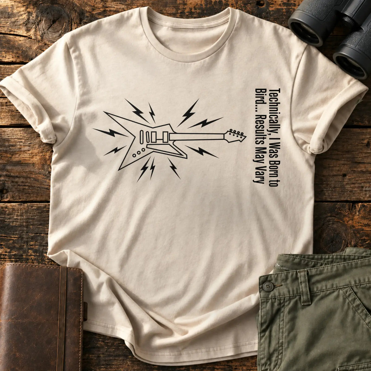 Technically Born to Bird Tee — Sand