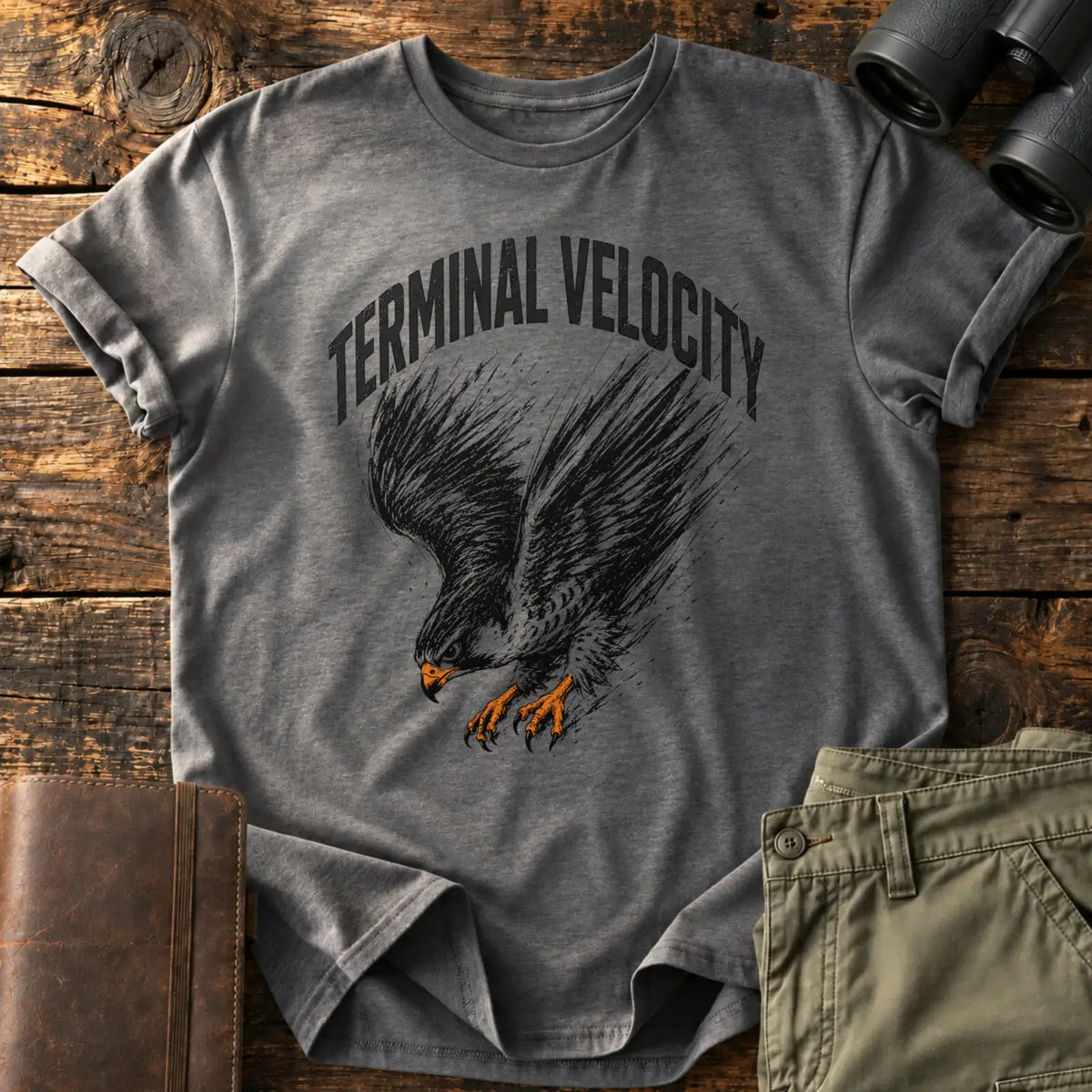 Terminal Velocity Tee — Charcoal