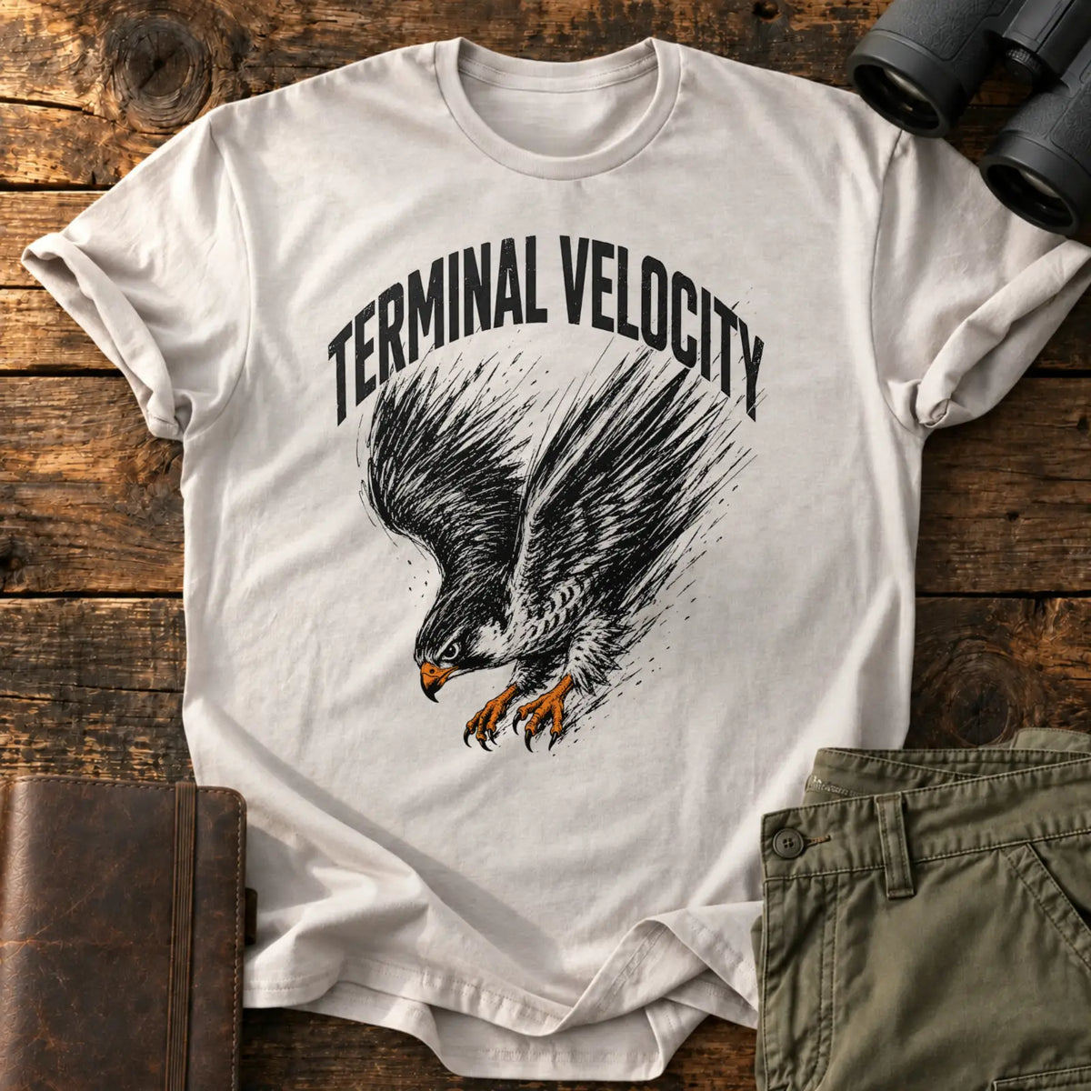 Terminal Velocity Tee — Ice Grey