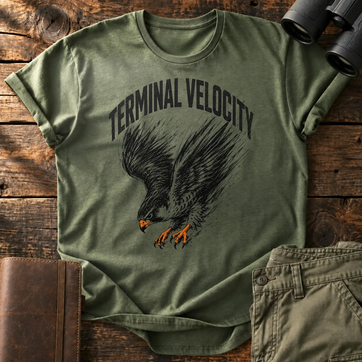Terminal Velocity Tee — Military Green
