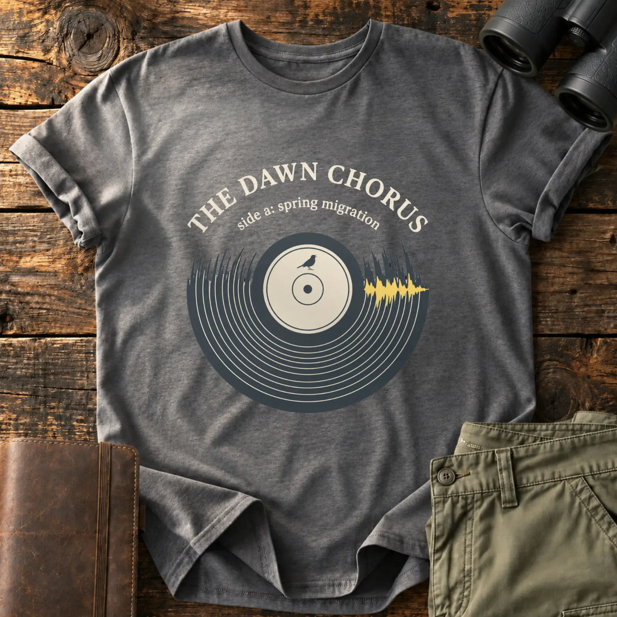 The Dawn Chorus Tee — Charcoal