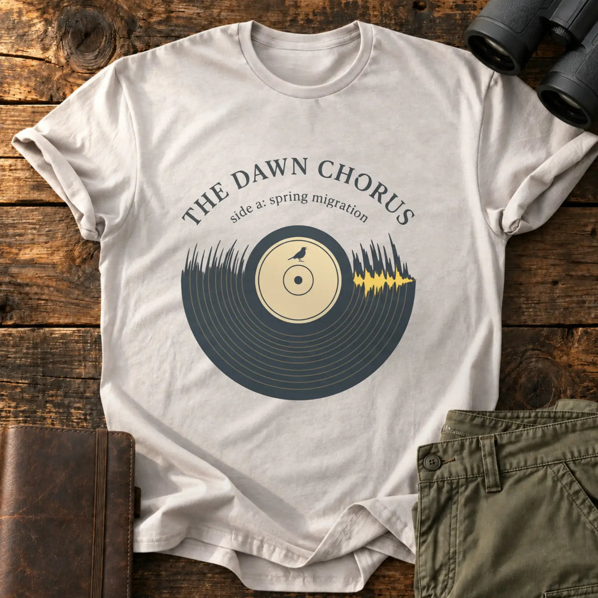 The Dawn Chorus Tee — Ice Grey