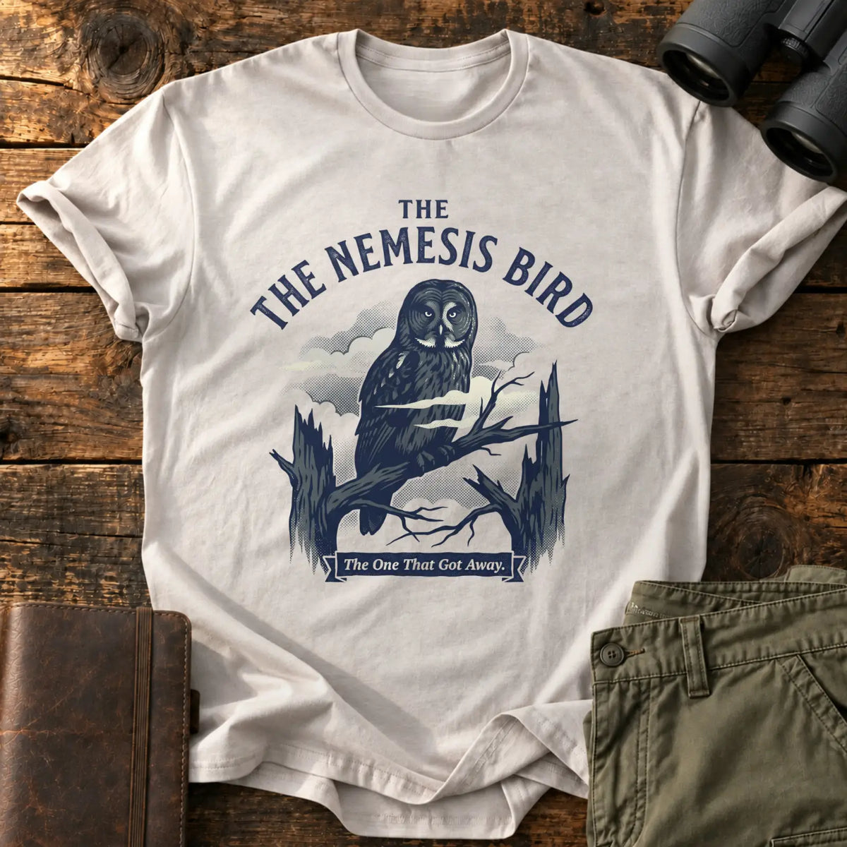 The Nemesis Bird Tee — Ice Grey