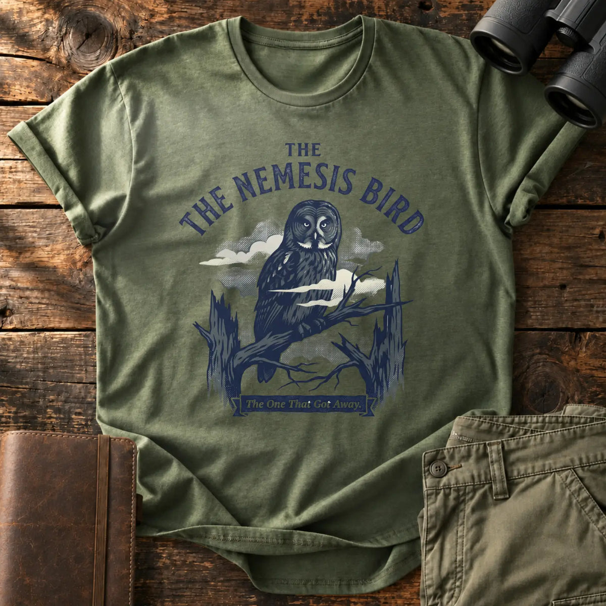 The Nemesis Bird Tee — Military Green