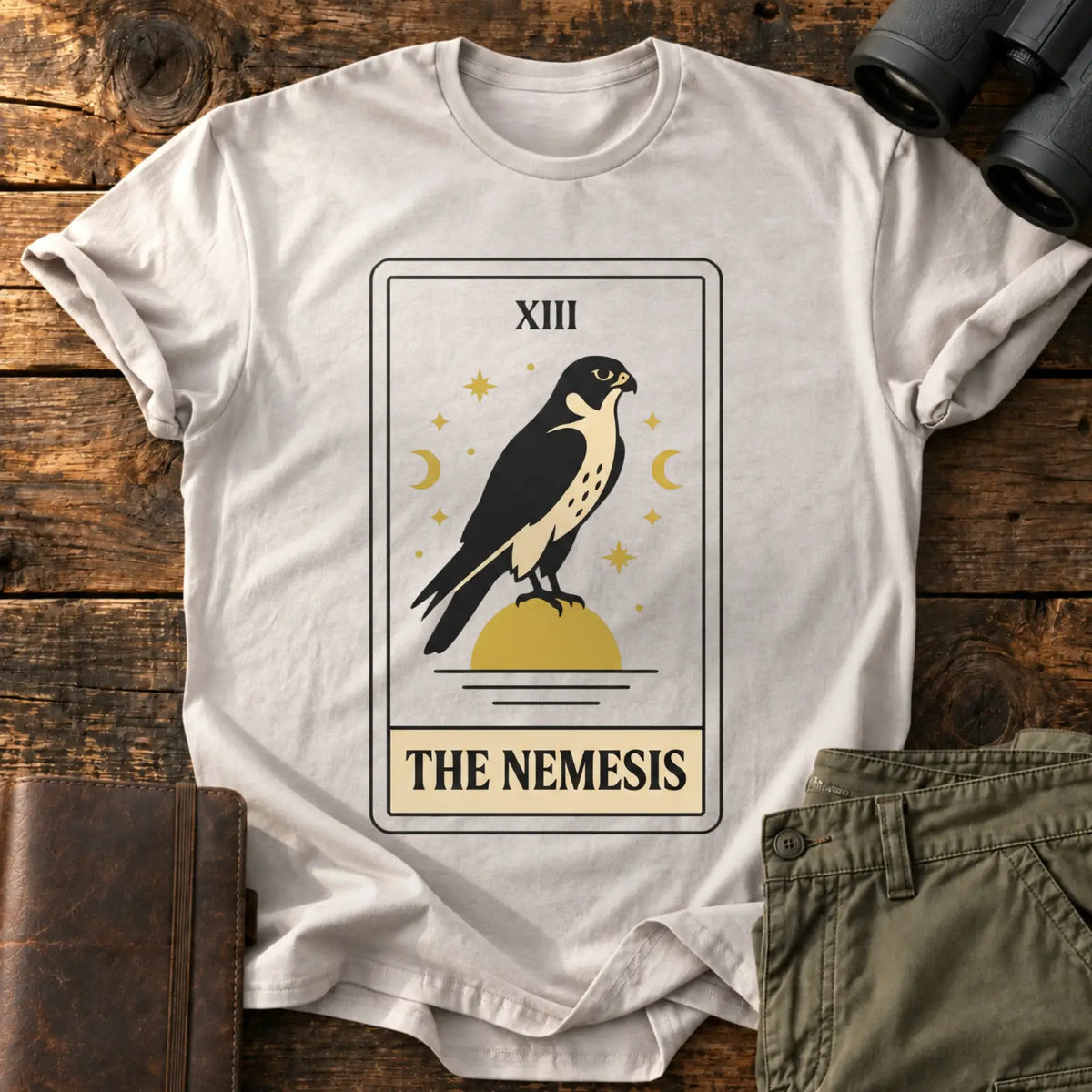 The Nemesis Tarot Tee — Ice Grey