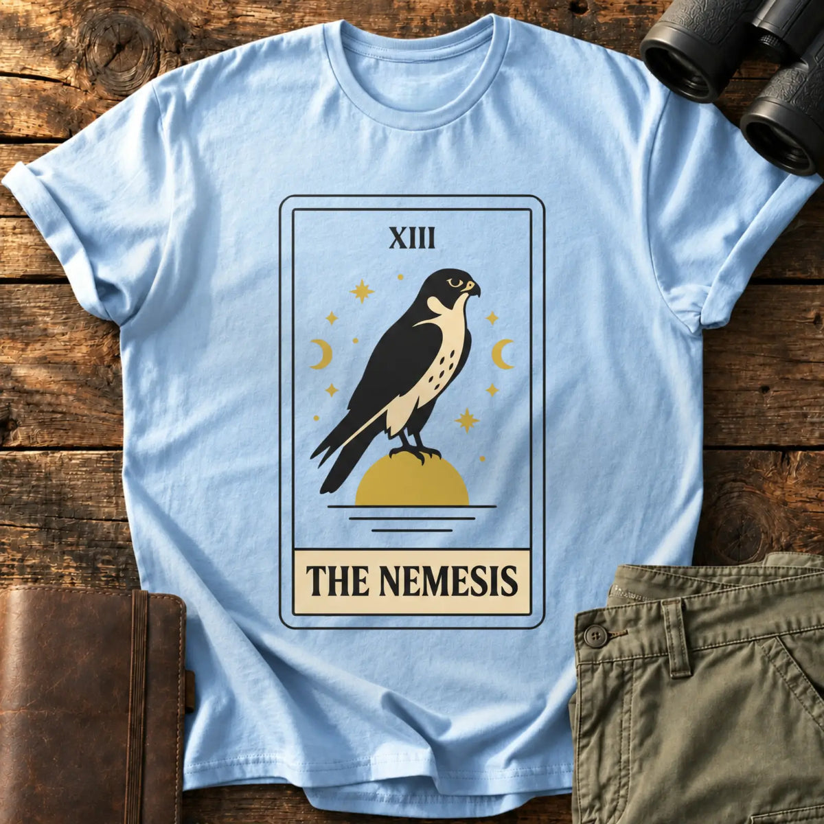 The Nemesis Tarot Tee — Light Blue