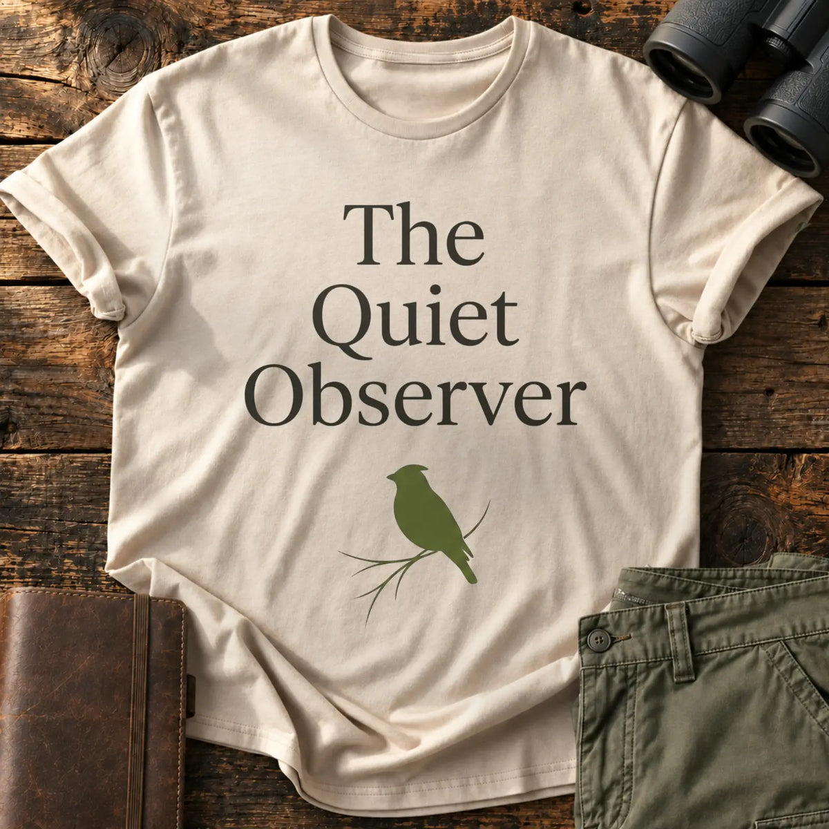 The Quiet Observer Tee — Sand