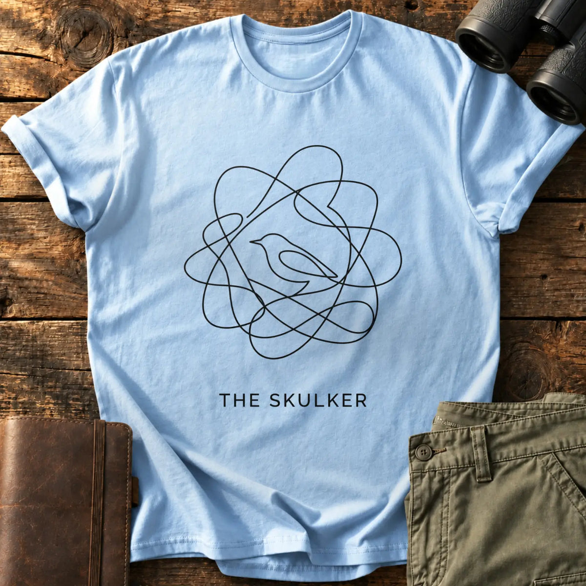 The Skulker Tee — Light Blue