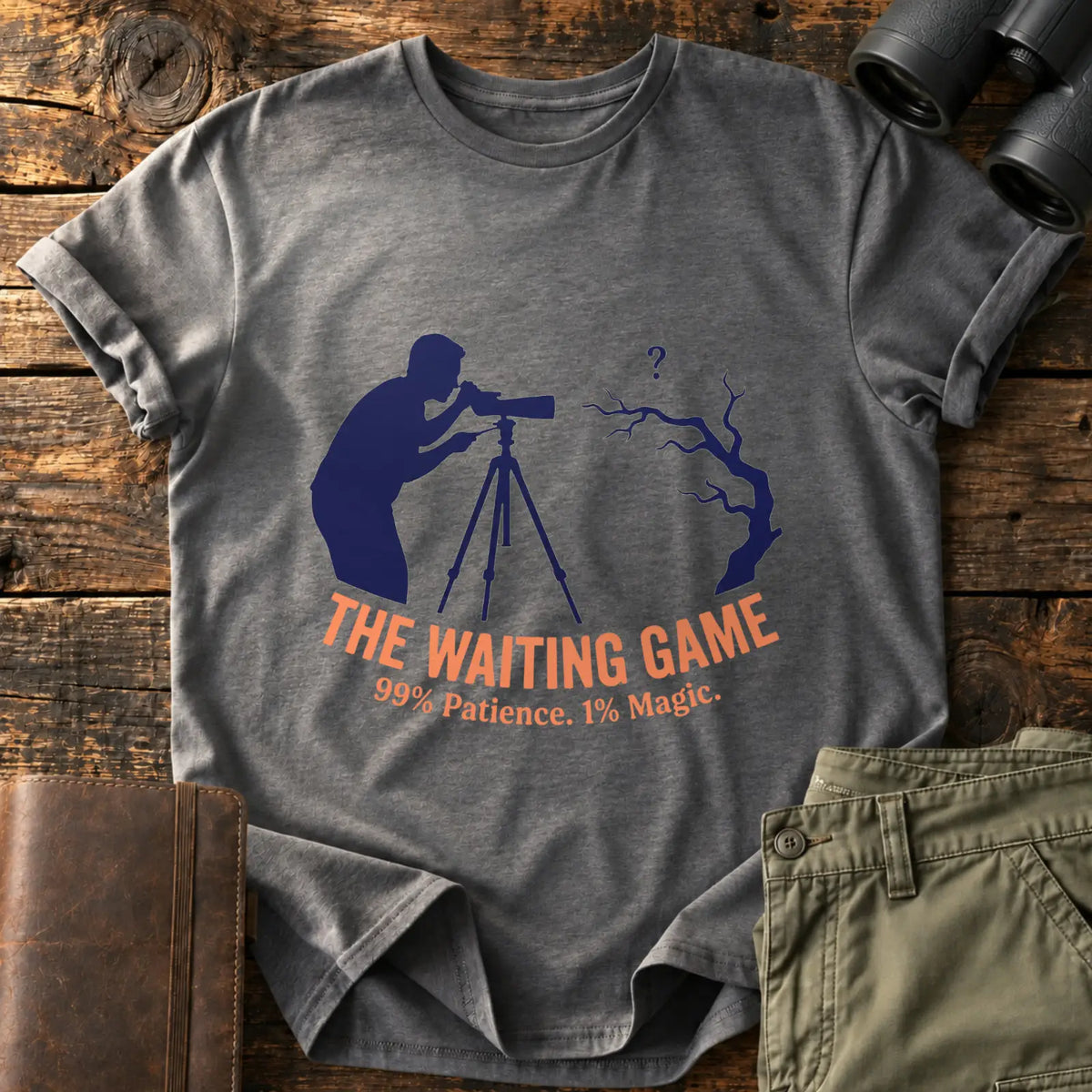 The Waiting Game Classic Tee — Charcoal