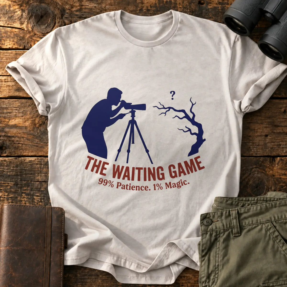 The Waiting Game Classic Tee — Ice Grey