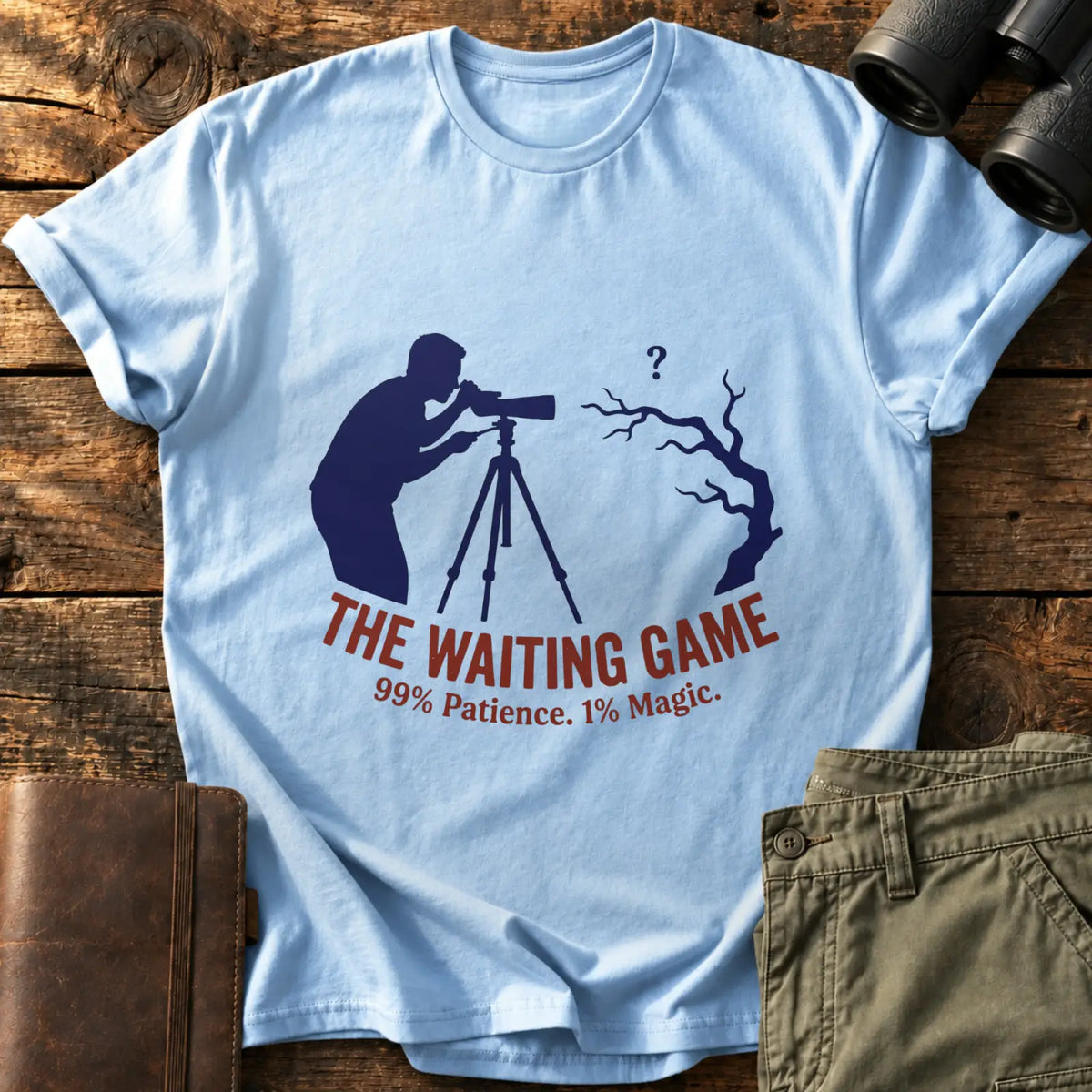 The Waiting Game Classic Tee — Light Blue