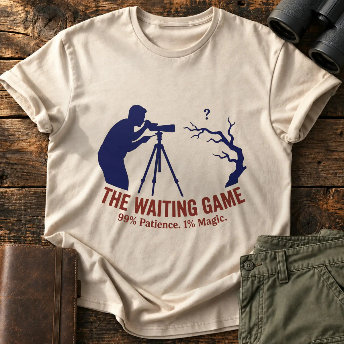 The Waiting Game Classic Tee — Sand