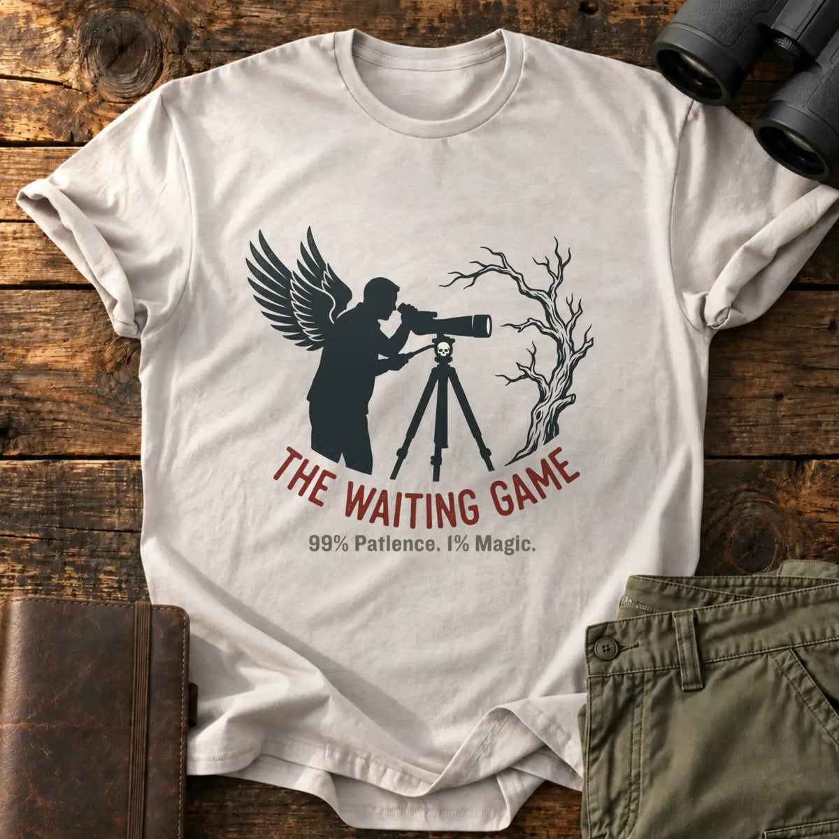 The Waiting Game Shadow Tee — Ice Grey