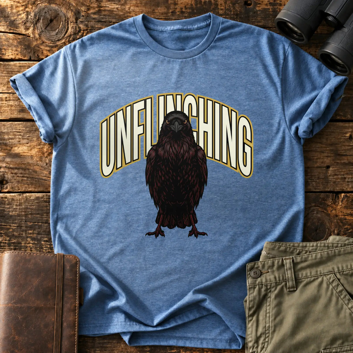 Unflinching Tee — Heather Indigo