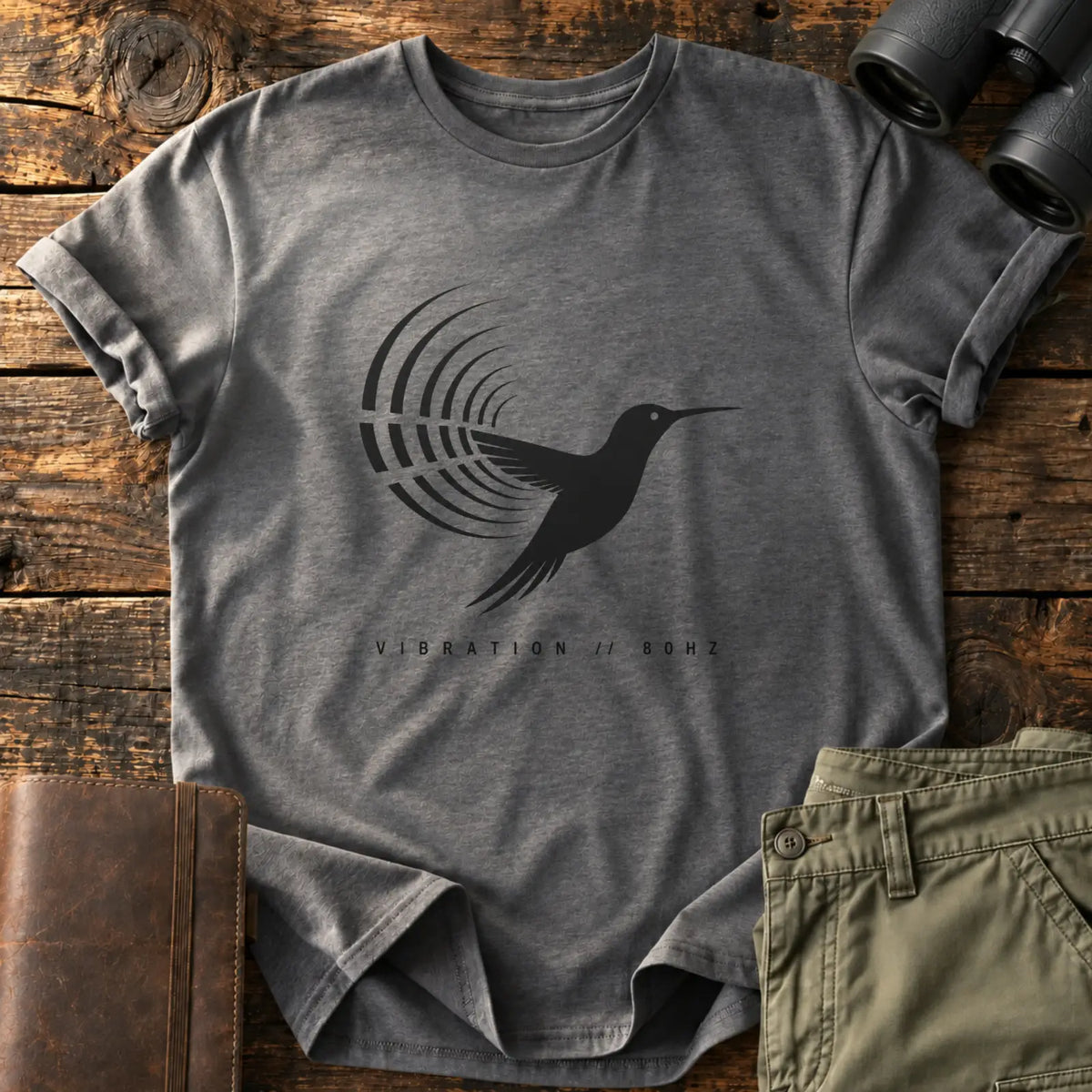Vibration 80 Hz Tee — Charcoal