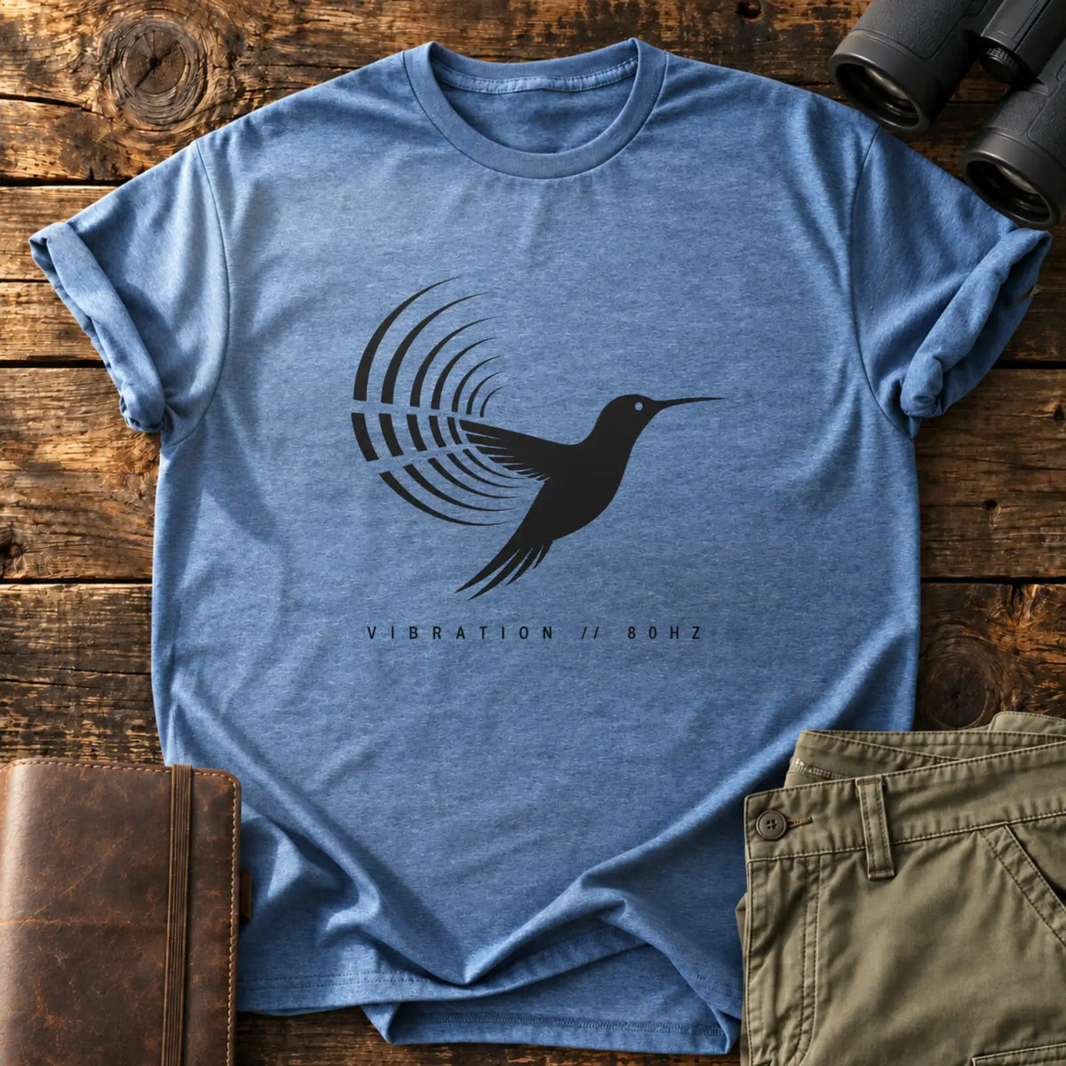 Vibration 80 Hz Tee — Heather Indigo