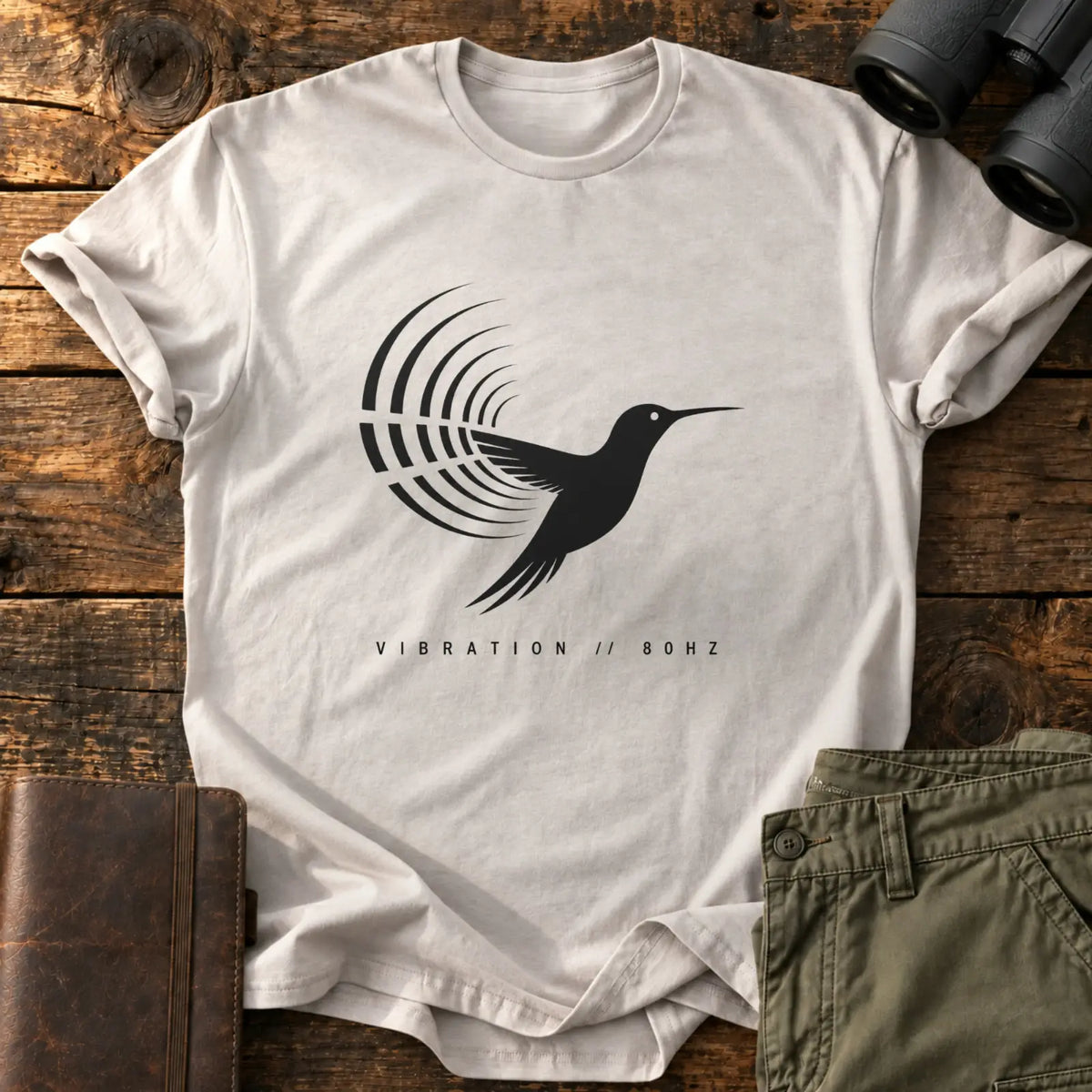 Vibration 80 Hz Tee — Ice Grey