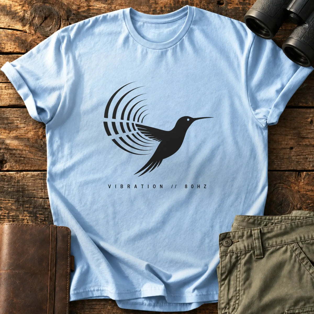Vibration 80 Hz Tee — Light Blue
